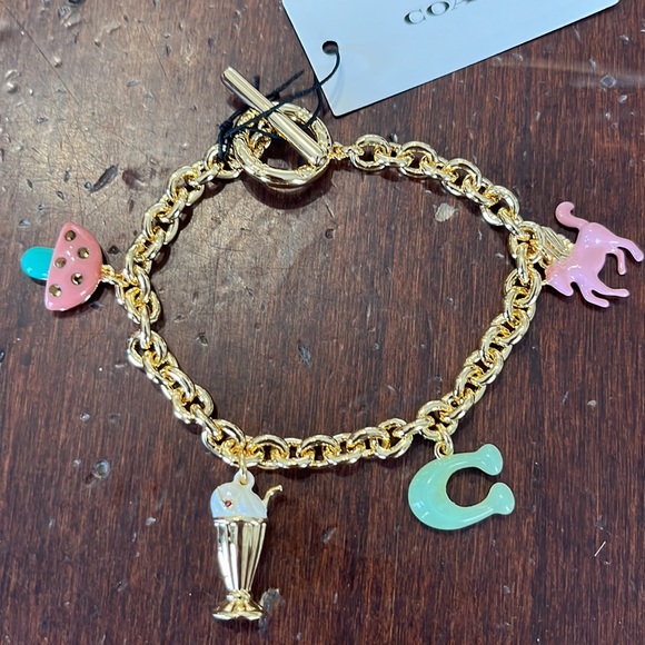 Coach Mixed Charm Toggle Bracelet - Picture 5 of 6